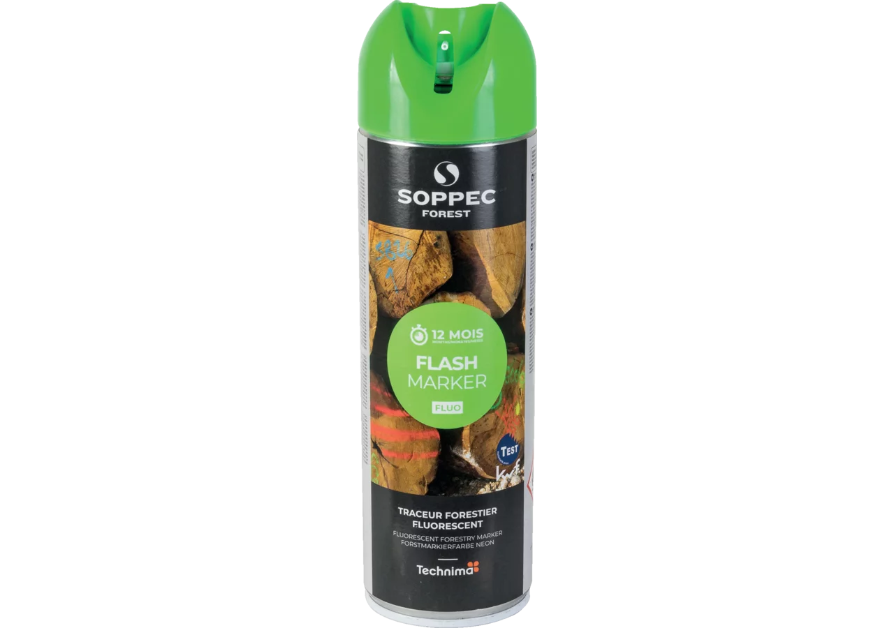 Forstmarkierspray Flash Marker, Grün, Inhalt 500 ml von Soppec GartenShop24