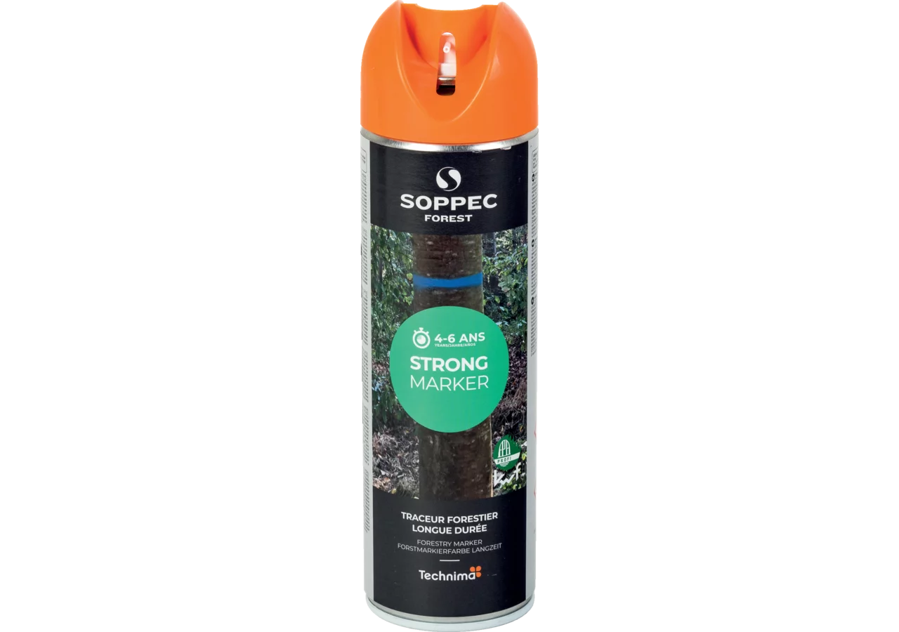 Forstmarkierspray Strong Marker, Orange, Inhalt 500 ml von Soppec GartenShop24
