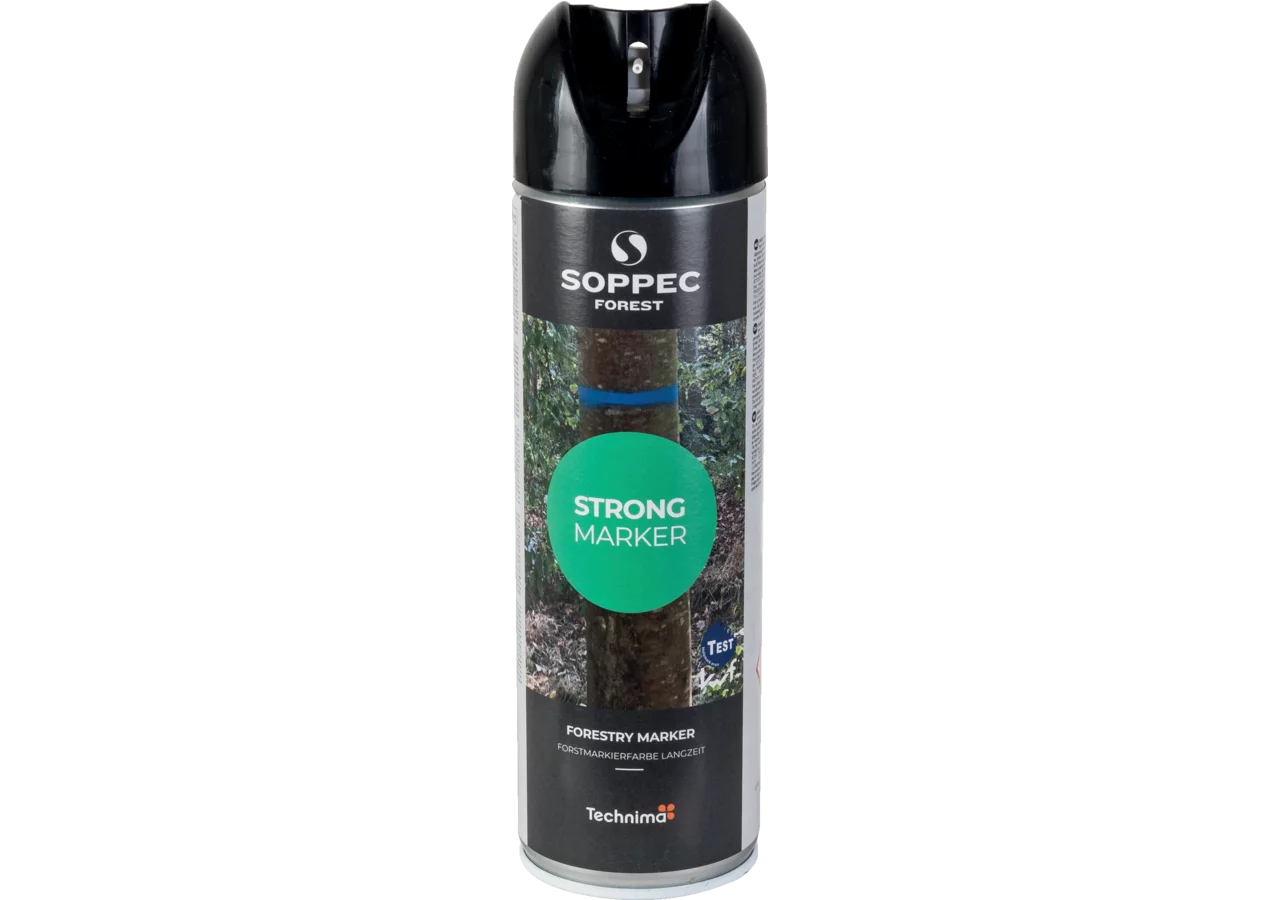 Forstmarkierspray Strong Marker, Schwarz, Inhalt 500 ml von Soppec GartenShop24