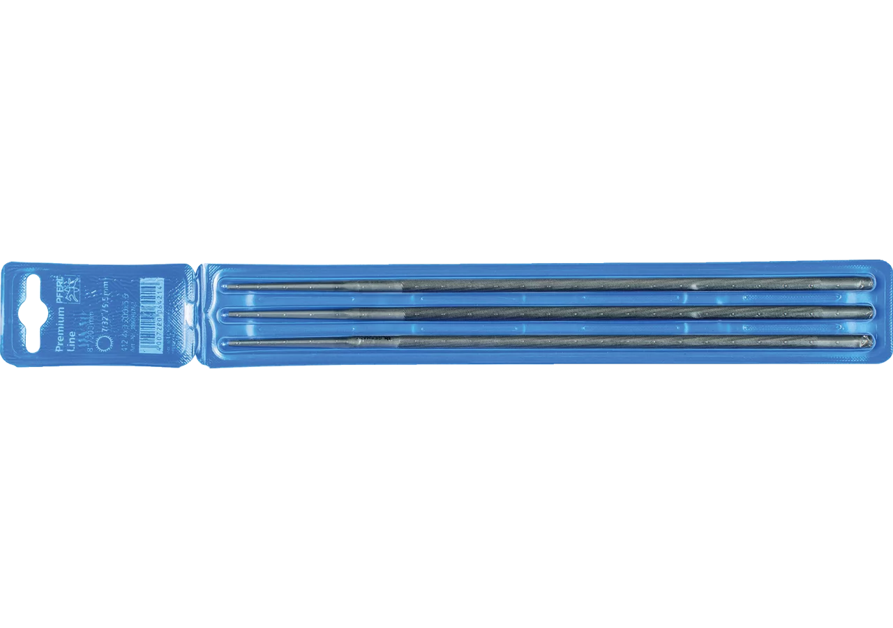 Rundfeile L 200 mm, AD 4,5 mm, im Blister, 3 Stk von Pferd Pferd