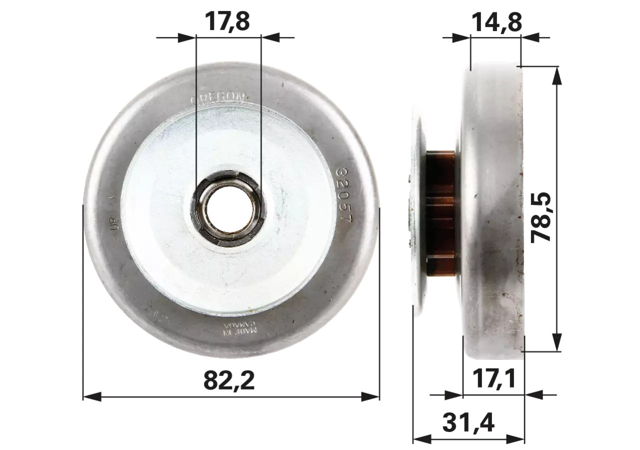 Spurkettenrad T 3/8 Zoll, 7 Zähne – passend für Oregon 32057 GartenShop24