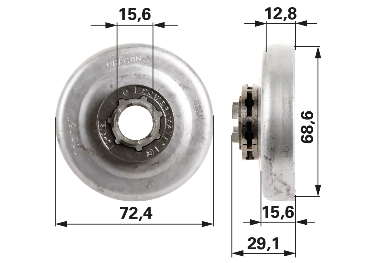 Ringkettenrad T 3/8 Zoll, 7 Zähne – passend für Oregon 100757 GartenShop24