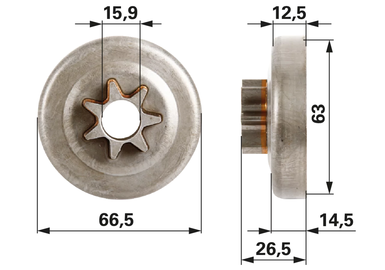 Spurkettenrad T .325 Zoll, 7 Zähne – passend für Oregon 106658X GartenShop24