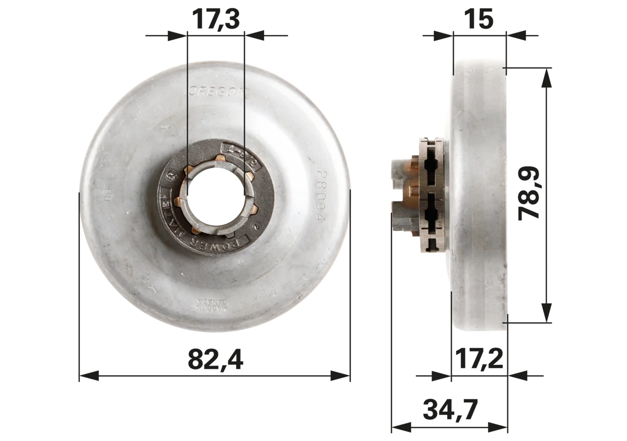 Ringkettenrad T 3/8 Zoll, 7 Zähne – passend für Oregon 28094X GartenShop24