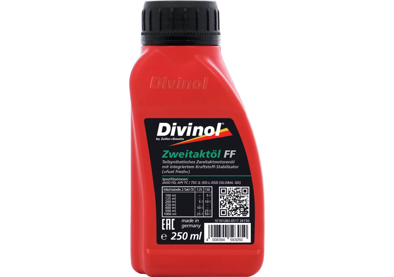 Divinol Zweitaktöl teilsynthetisch mit Kraftstoffstabilisator 250 ml GartenShop24 - Hochwertige Gartengeräte