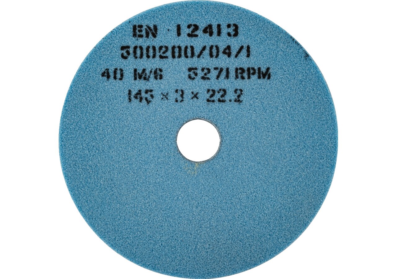 Schleifscheibe AD 145 mm, ID 22,2 mm, B 3,0 mm, blau Tecomec