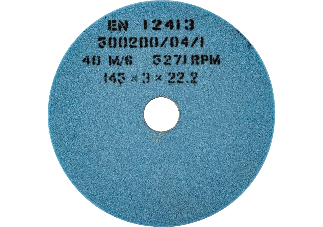 Schleifscheibe AD 145 mm, ID 22,2 mm, B 3,0 mm, blau Tecomec