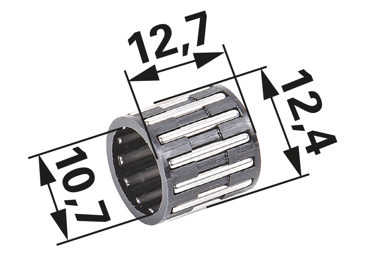 Nadellager AD 12,4 mm, ID 10,7 mm, B 12,7 mm GartenShop24