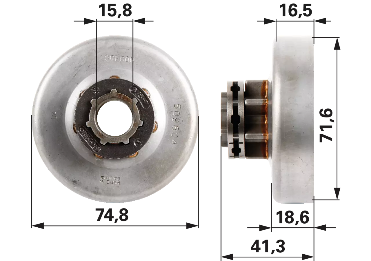 Ringketterad T 3/8 Zoll, 7 Zähne – passend für Oregon 509604X GartenShop24