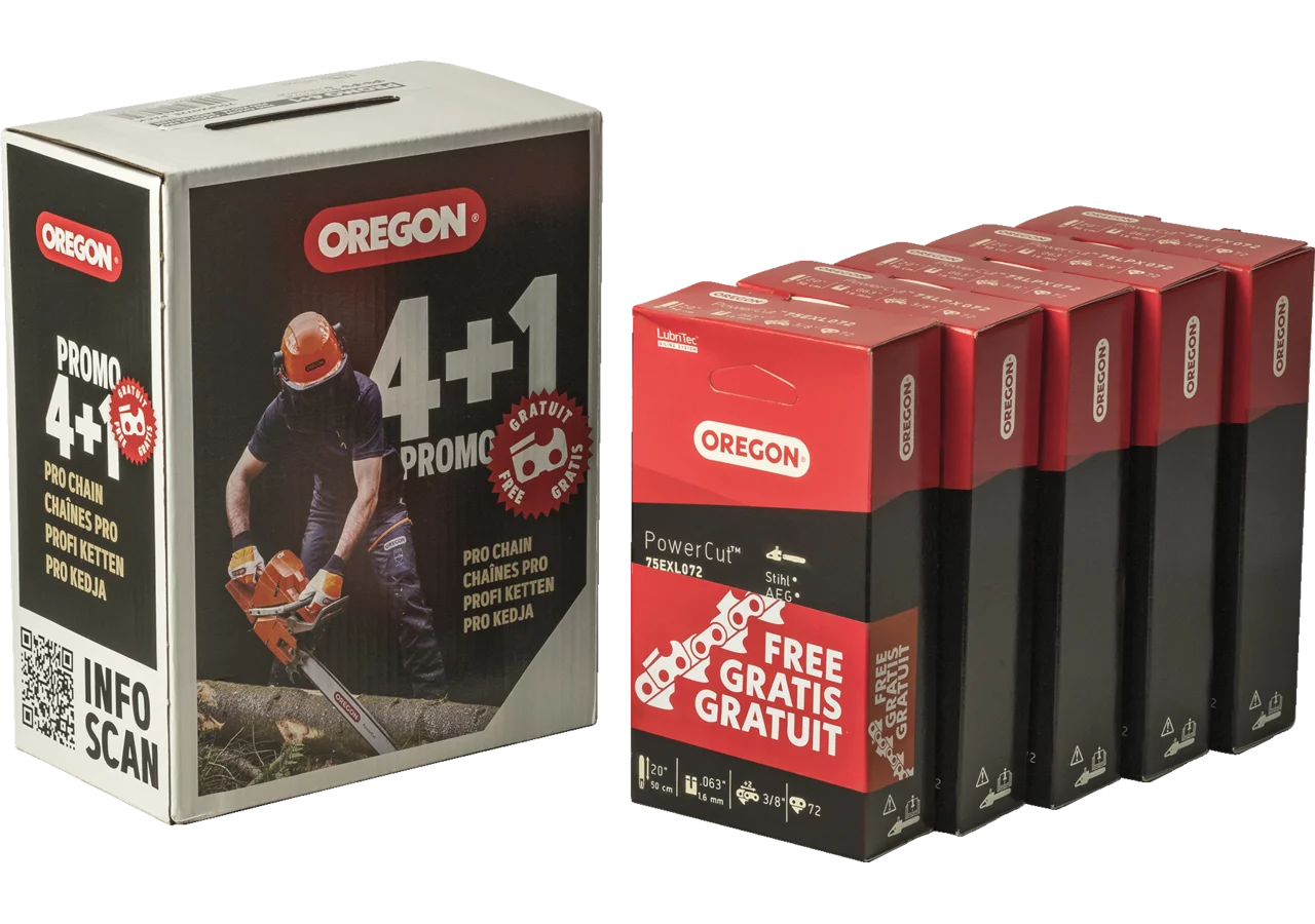Sägekette Promo 4+1 T .325 Zoll, HM, S 1,3 mm, 67E Oregon, 5 Stück GartenShop24