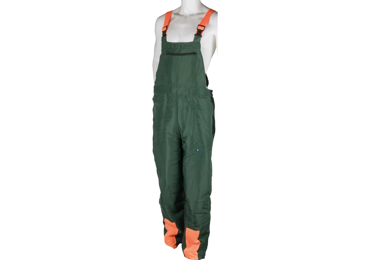 Schnittschutzlatzhose Basic, Grün-Orange, Größe L GartenShop24