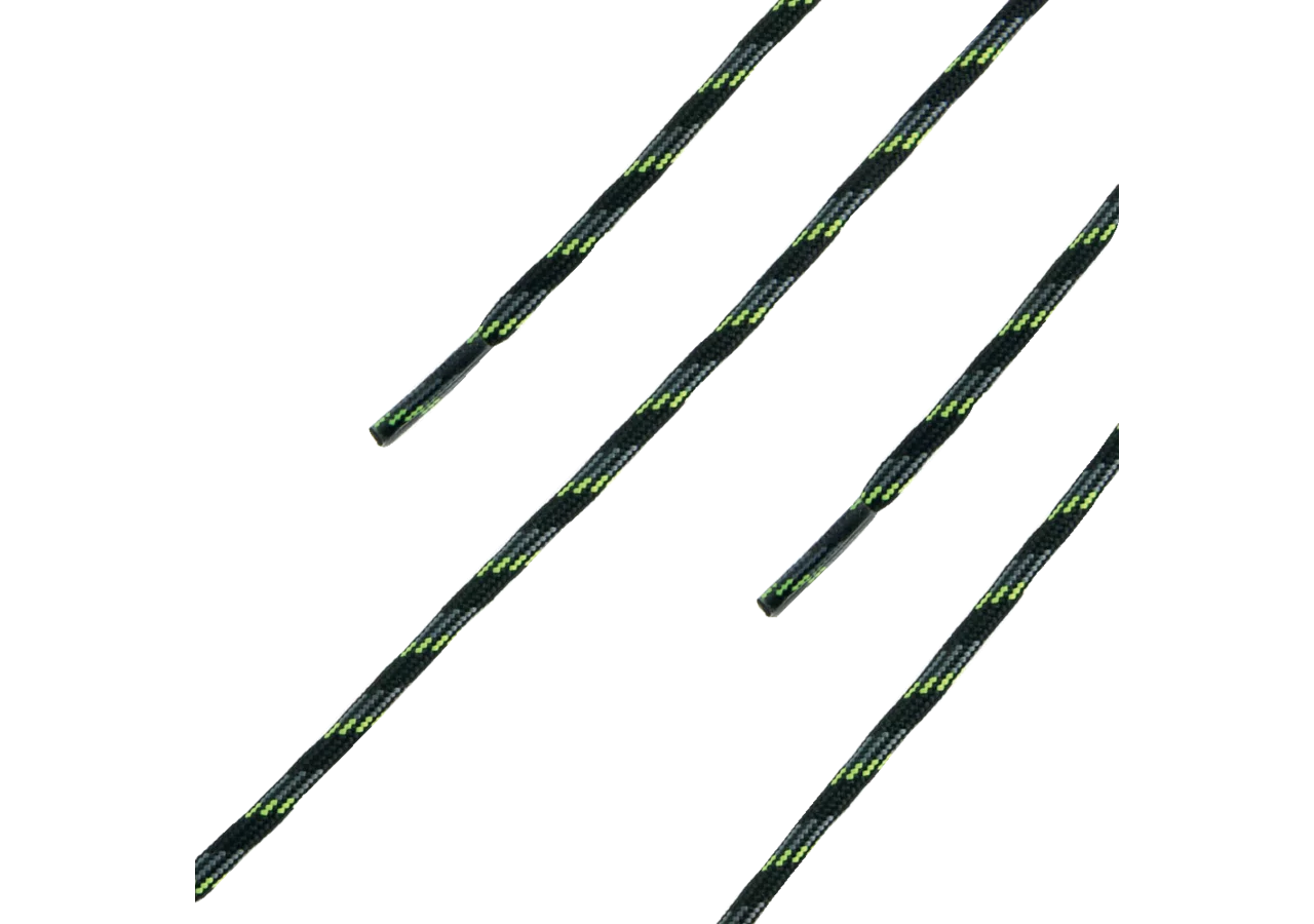 Schnürsenkel L 220 cm, Farbe schwarz-gelb-grau Haix