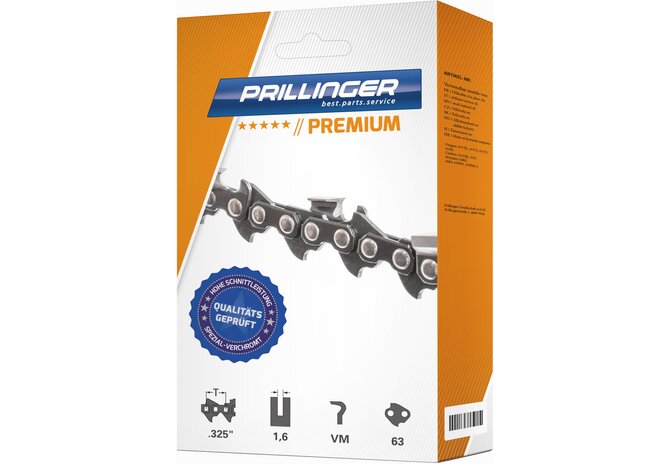 Sägekette Premium T .325 Zoll, VM, S 1,6 mm, 63E Prillinger Premium