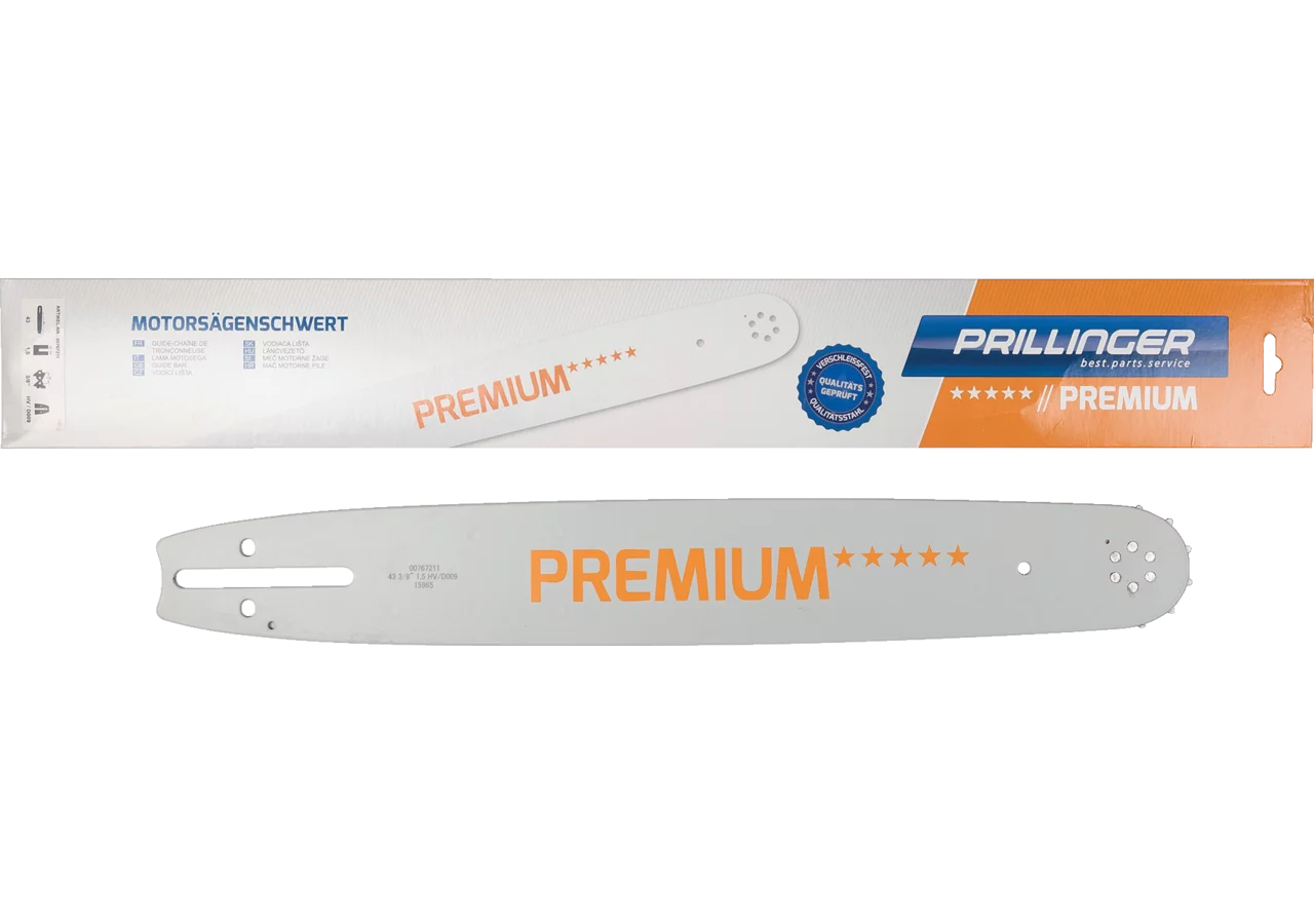 Motorsägenschwert Premium L 43 cm, T 3/8 Zoll, S 1,5 mm Prillinger Premium