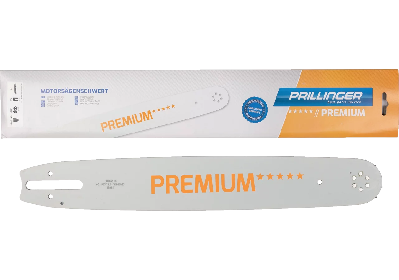 Motorsägenschwert Premium L 40 cm, T .325 Zoll, S 1,6 mm Prillinger Premium