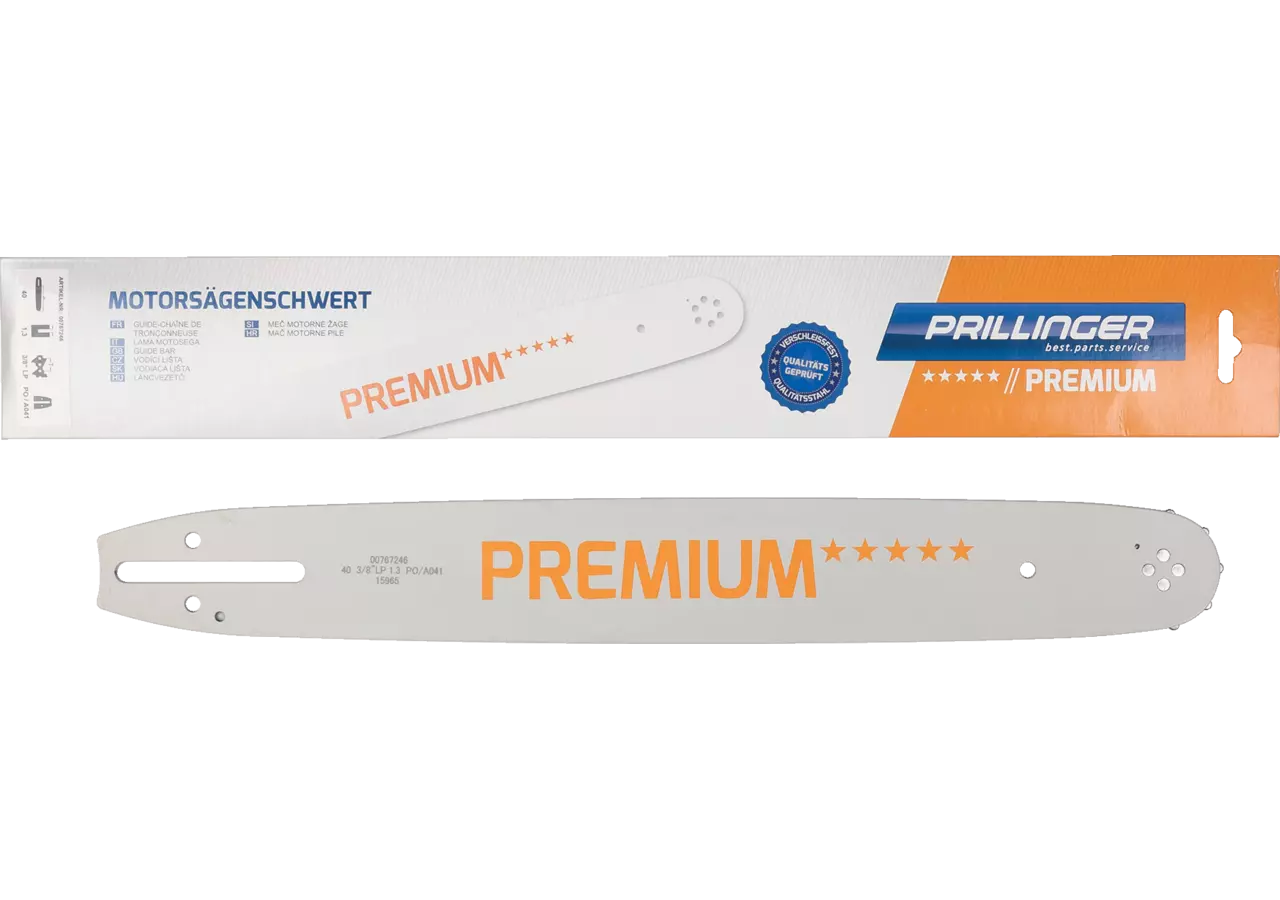 Motorsägenschwert Premium L 40 cm, T 3/8 Zoll, S 1,3 mm Prillinger Premium