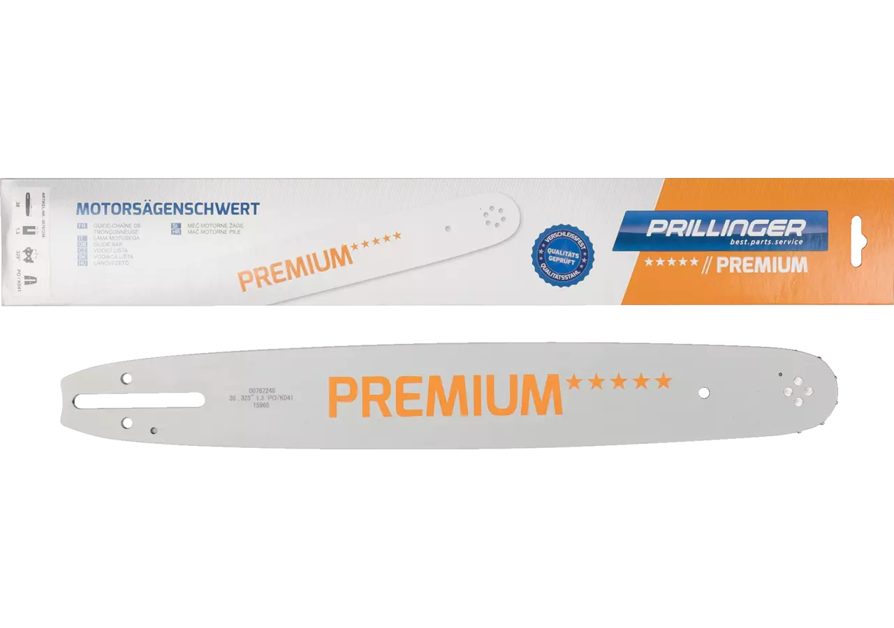 Motorsägenschwert Premium L 38 cm, T .325 Zoll, S 1,3 mm Prillinger Premium