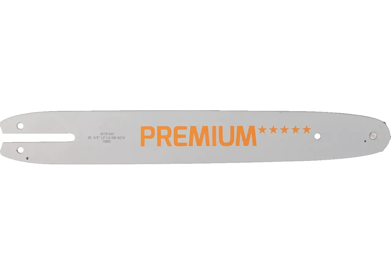 Motorsägenschwert Premium L 35 cm, T 3/8 Zoll, S 1,3 mm Schlanke Form, mit 1 Niete im Prillinger Premium