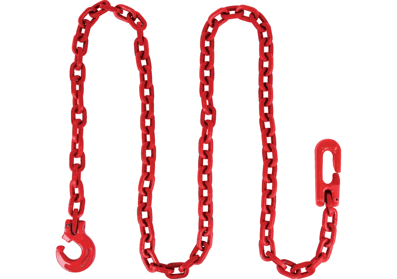Kuppelchokerkette 8 mm, L 2.000 mm, Güte 80, Rot GartenShop24