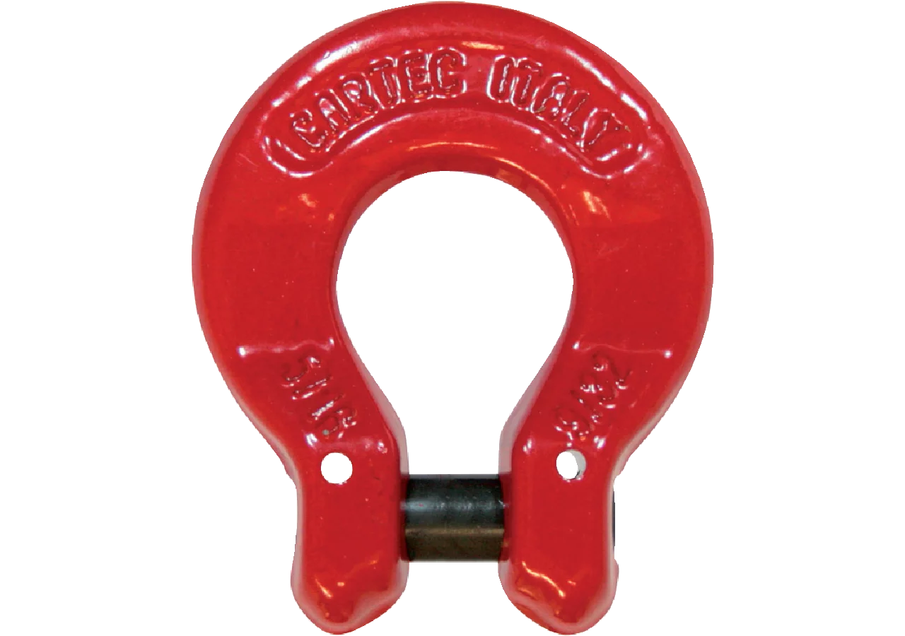 Omega-Schäkel für Kette 13 mm, Güte 80, Rot GartenShop24