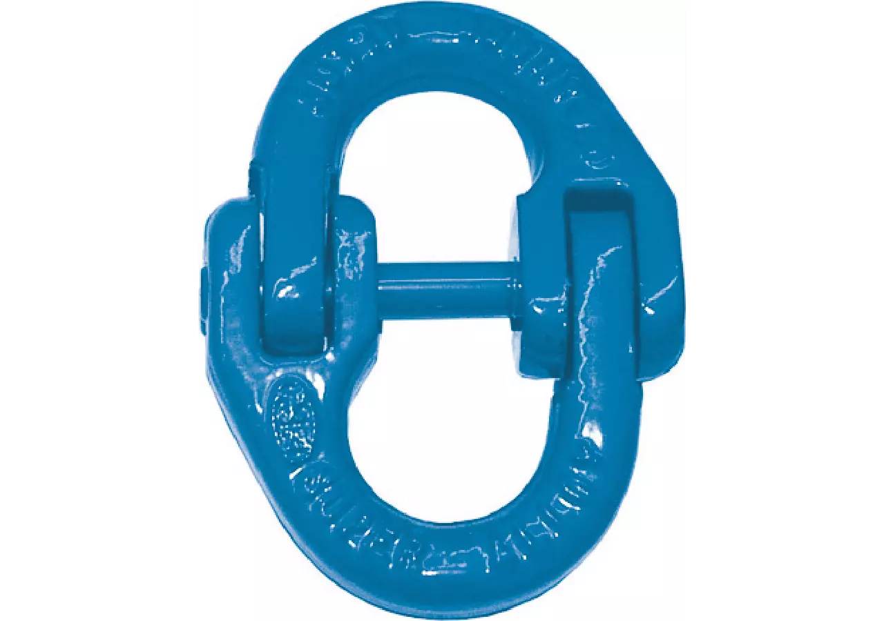 Verbindungsglied für Kette 8 mm, Güte 100, Blau GartenShop24