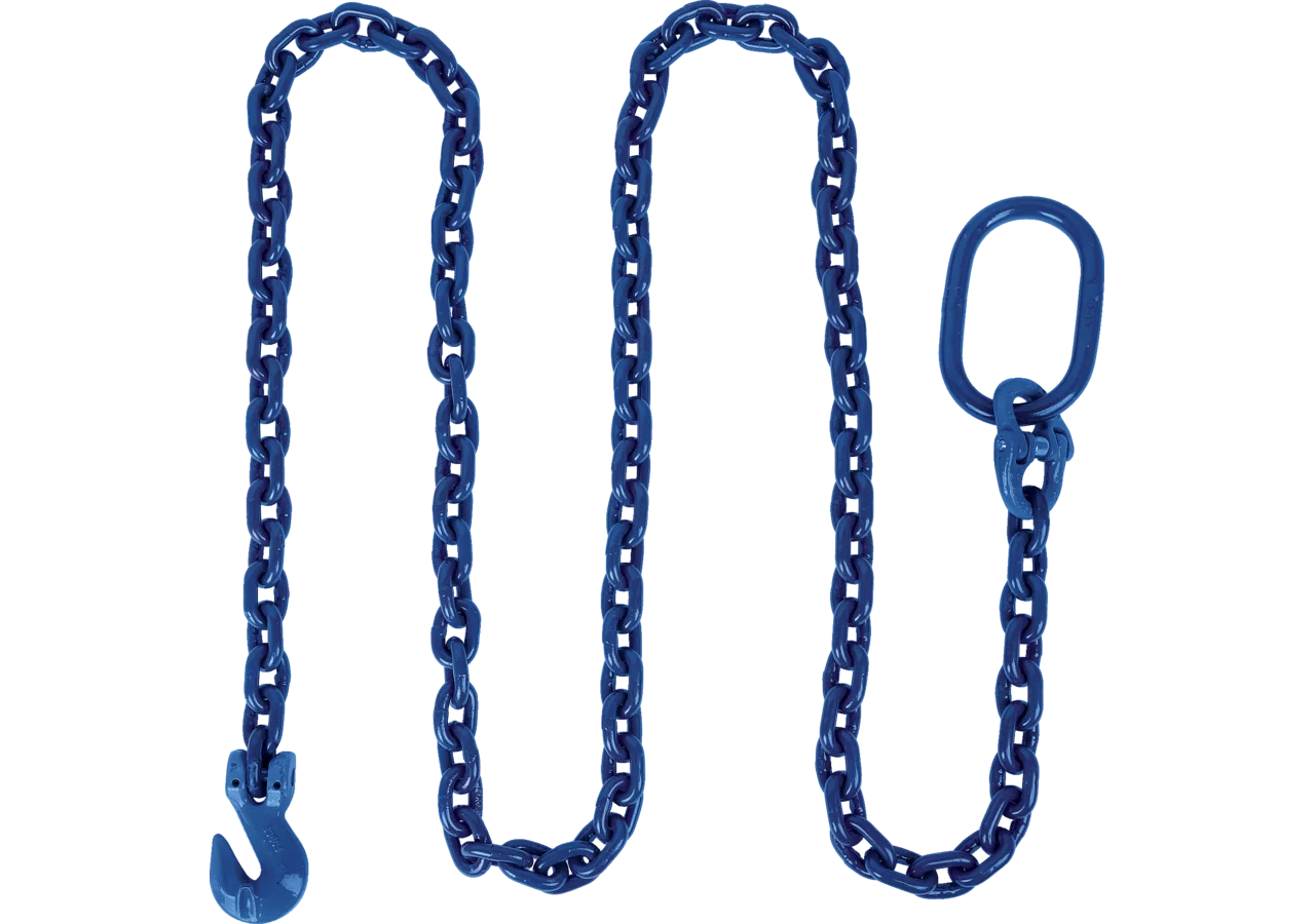 Allzweckkette 8 mm, L 2.500 mm, Güte 100, Blau Rundstahlkette mit Aufhängegli GartenShop24