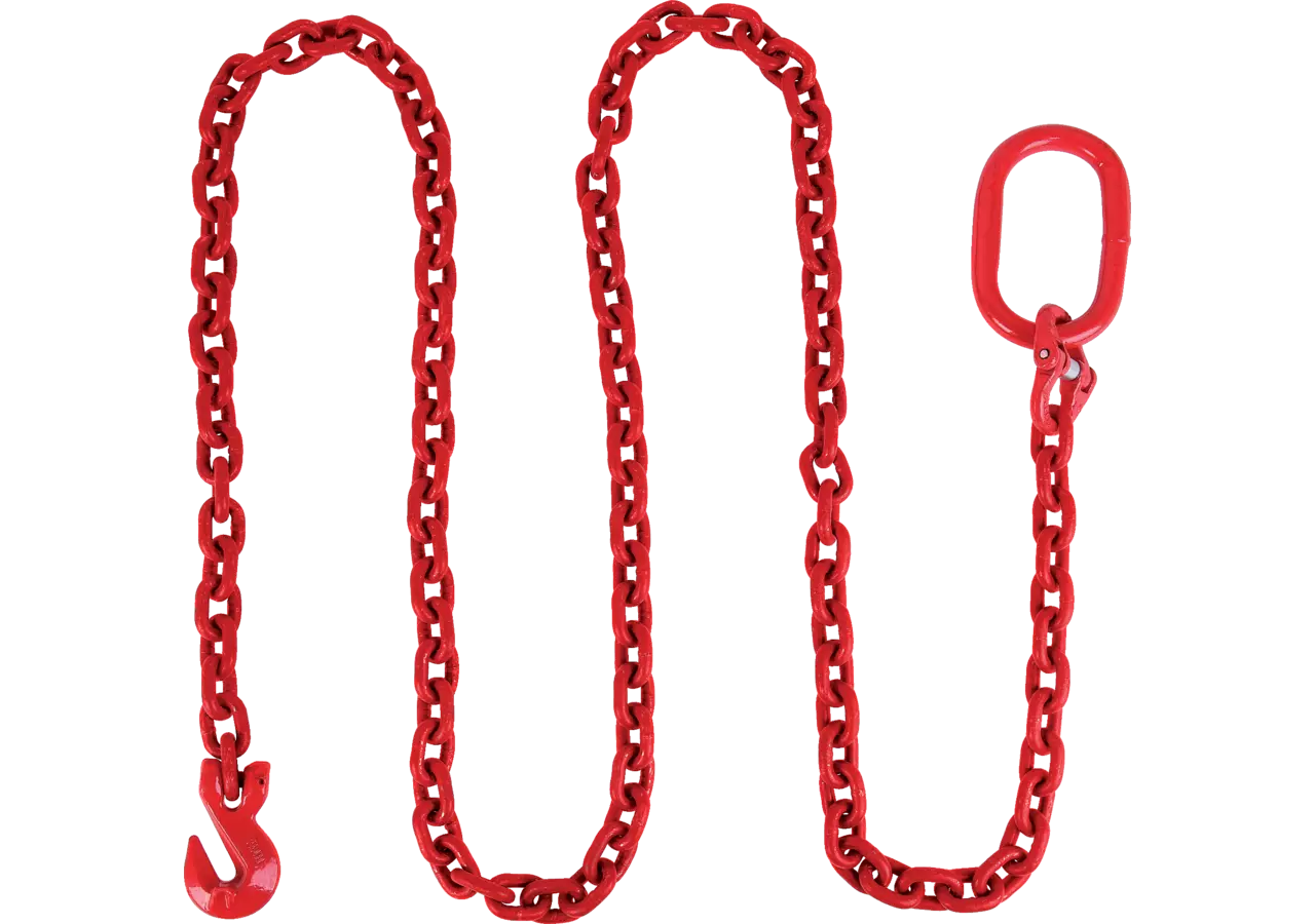 Allzweckkette 7 mm, L 2.500 mm, Güte 80, Rot Halbmondprofilkette mit Aufhän GartenShop24