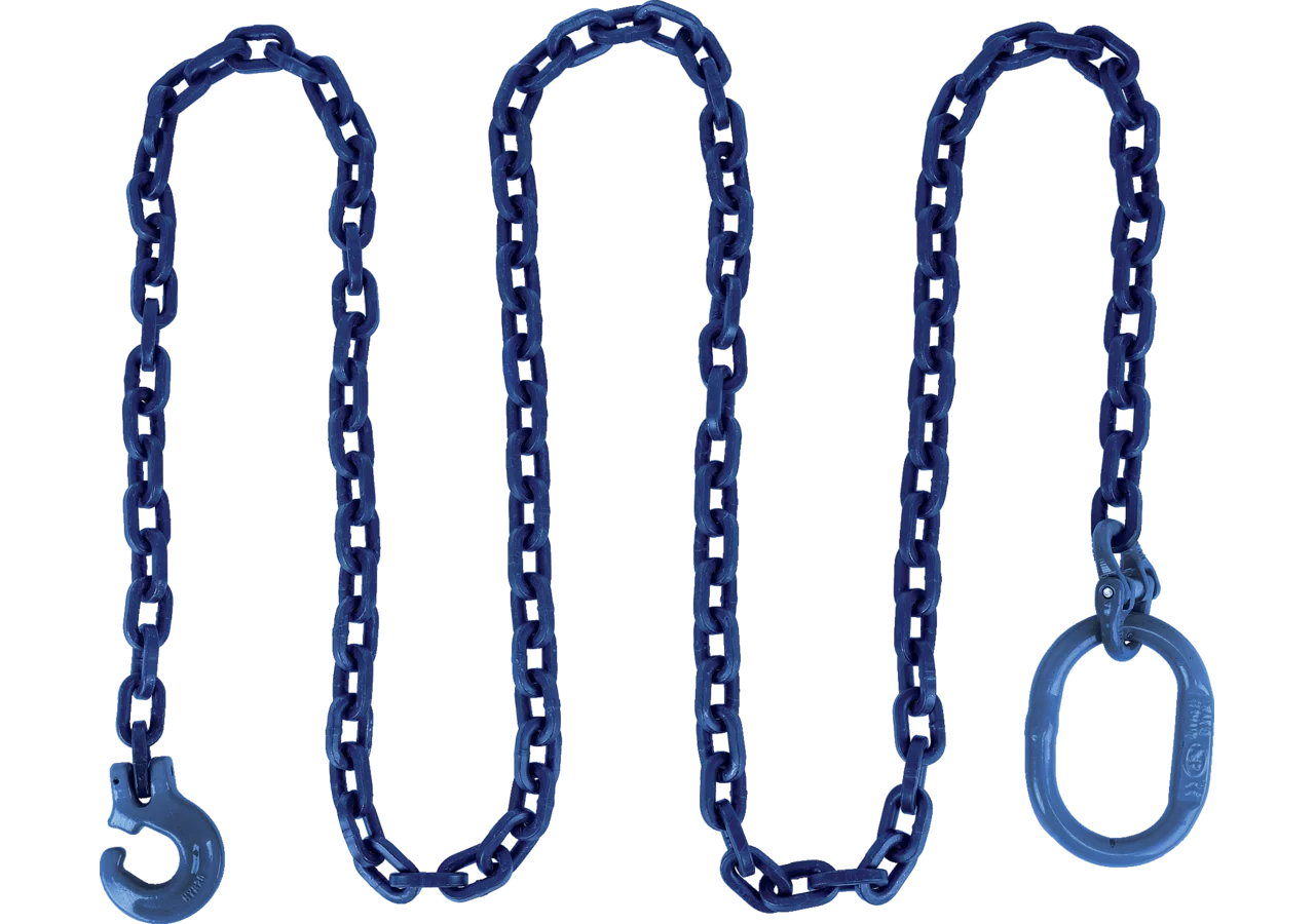 Rückekette 8 mm, L 3.000 mm, Güte 100, Blau GartenShop24