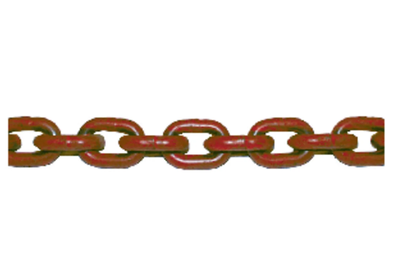 Rundstahlkette 7 mm, Meterware, Güte 80, Rot GartenShop24