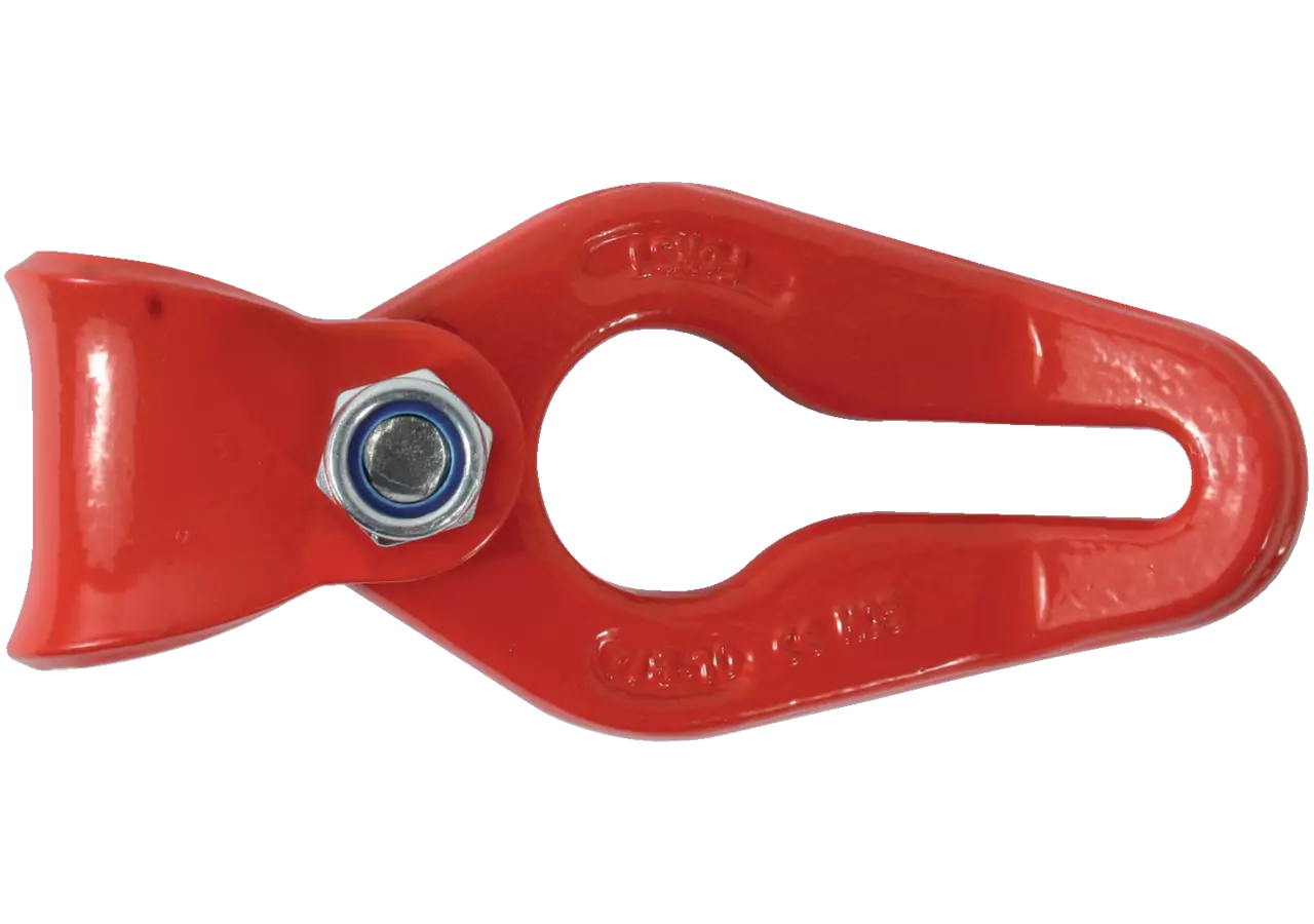 Seilgleitbügel für Kette 7-8 mm, Güte 80, Rot Seilgleitbügel mit gebogener L GartenShop24