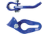 Seilgleitbügel für Kette 7-8 mm, Güte 100, Blau Seilgleitbügel gebogen (45 Gra GartenShop24