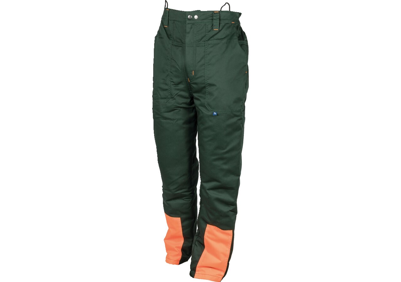 Schnittschutzhose Woodcreek Basic, Grün-Orange, Größe XXXL GartenShop24