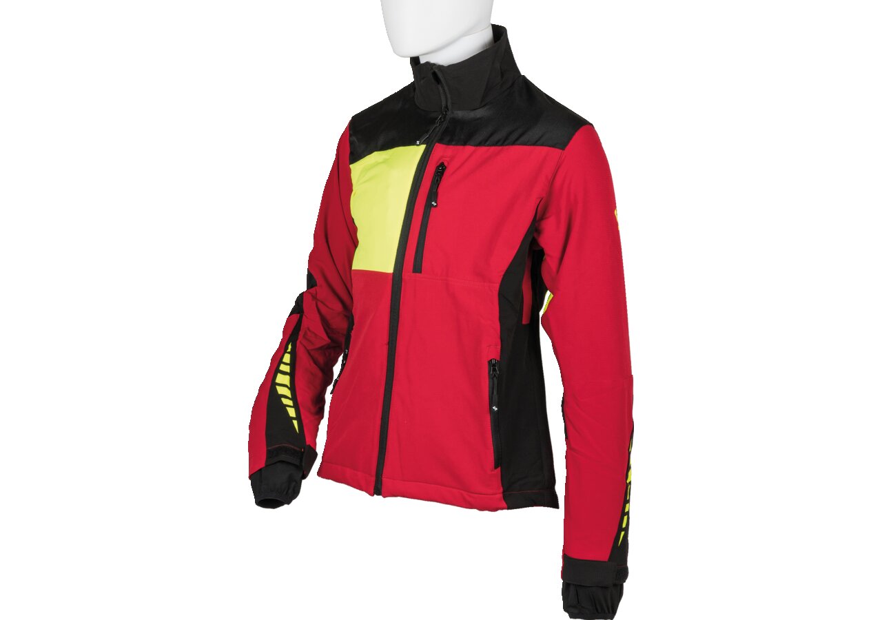 Forstjacke Woodcreek, Rot-Schwarz-Gelb, Größe XXXL GartenShop24