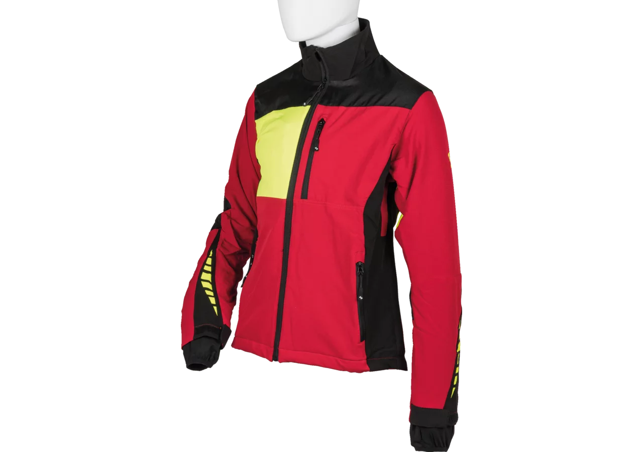 Forstjacke Woodcreek, Rot-Schwarz-Gelb, Größe XXXL GartenShop24