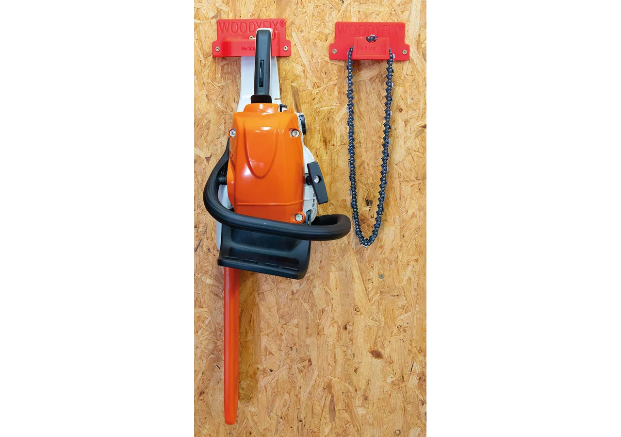 Motorsägenhalter Woodyfix-Multitool 1.0 für Wandbefestigung solo GartenShop24