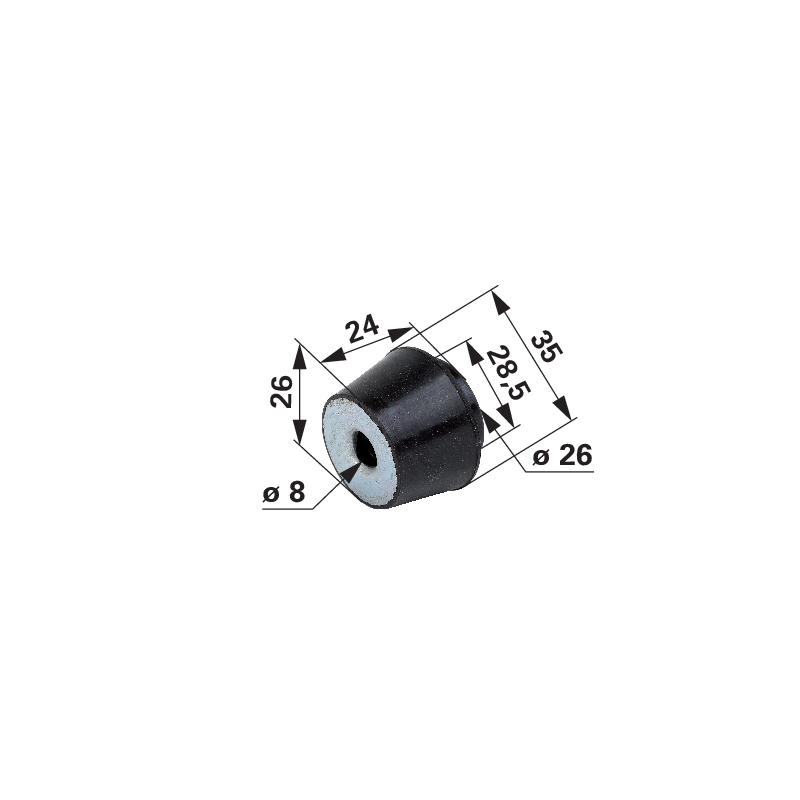 Stihl Vibrationsdämpfer 11117909900 Vibrationspuffer – Original-Ersatzteil für Stihl 050, 051, 075
