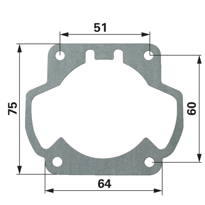 Zylinderfußdichtung Stihl TS460 42210292300 – Original-Ersatzteil, 87x75x0,4 mm