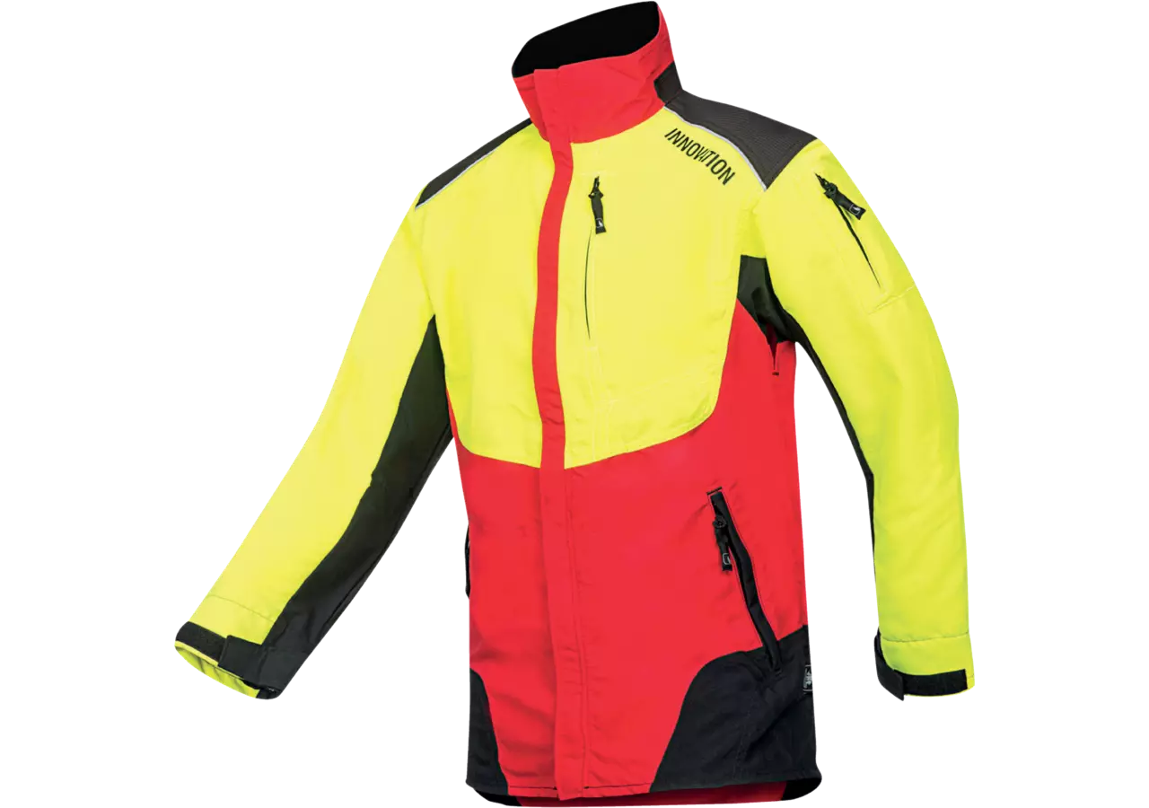 Forstjacke Rot-Leuchtgelb-Schwarz, Größe S SIP Protection