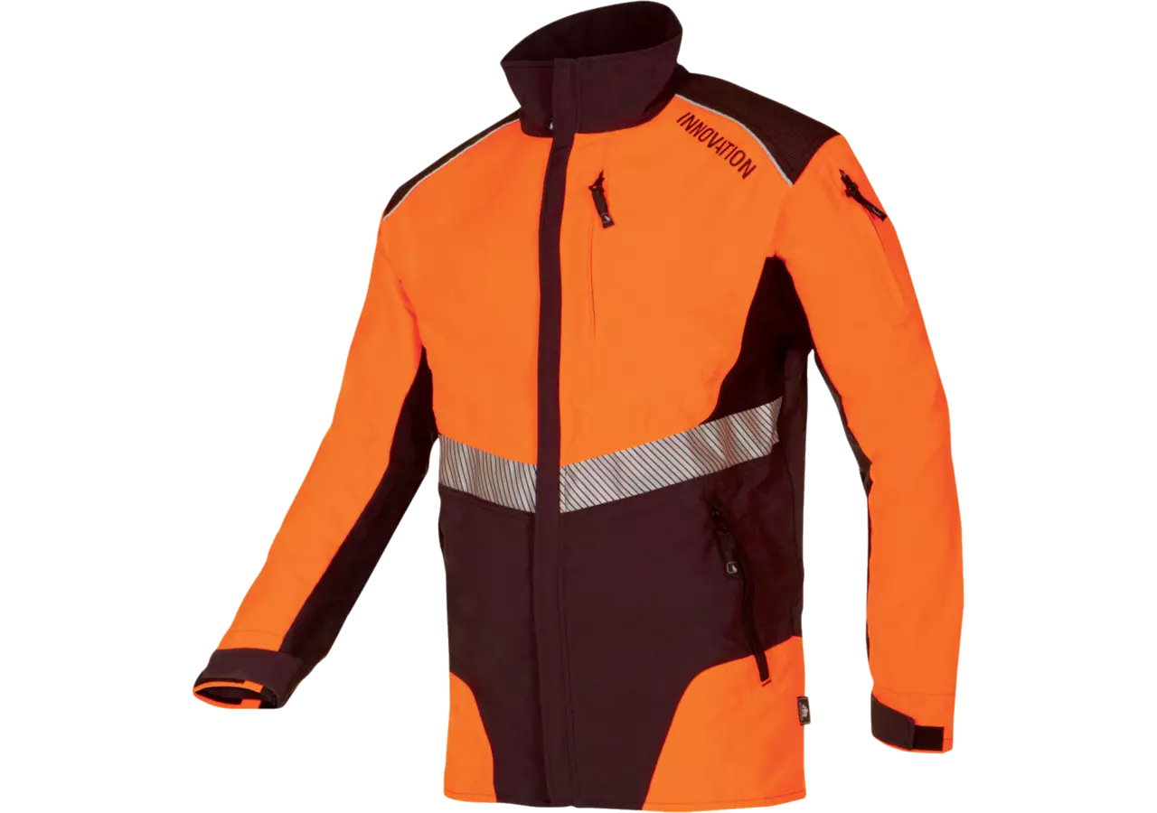Forstjacke Grau-Leuchtorange-Schwarz, Größe XXL SIP Protection