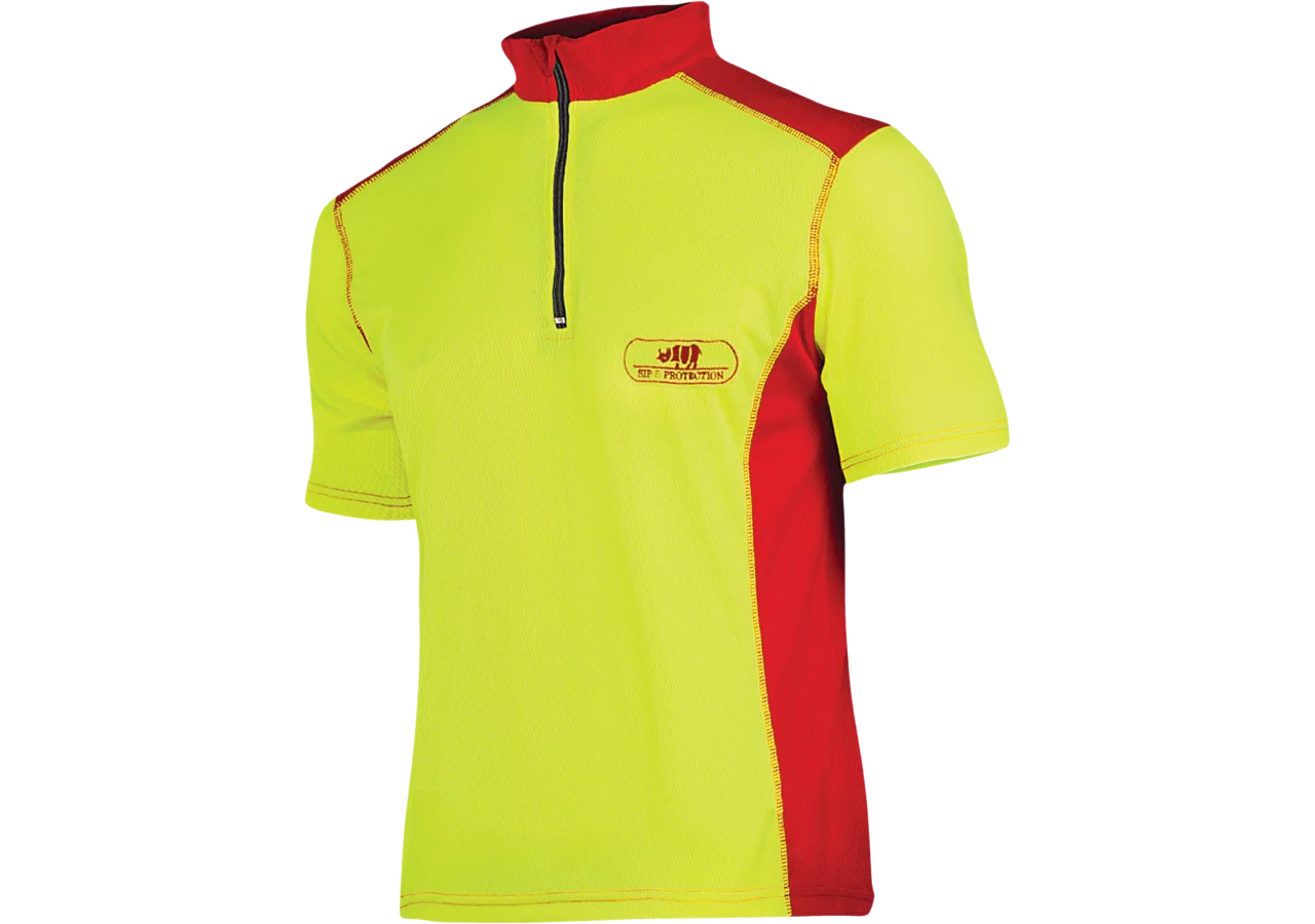 Funktions-Shirt kurzarm, Gelb-Rot, Größe S SIP Protection