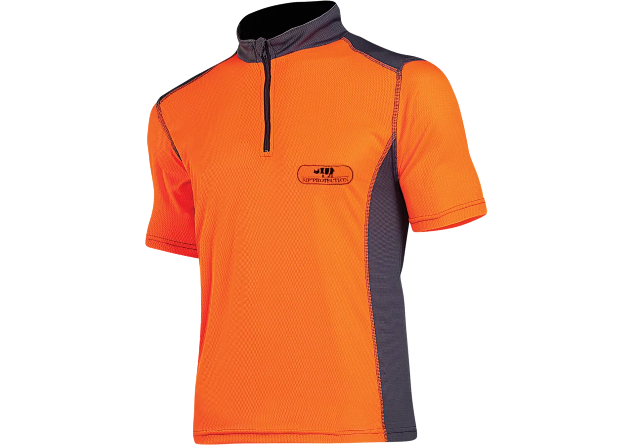 Funktions-Shirt kurzarm, Orange-Grau, Größe XXXL SIP Protection