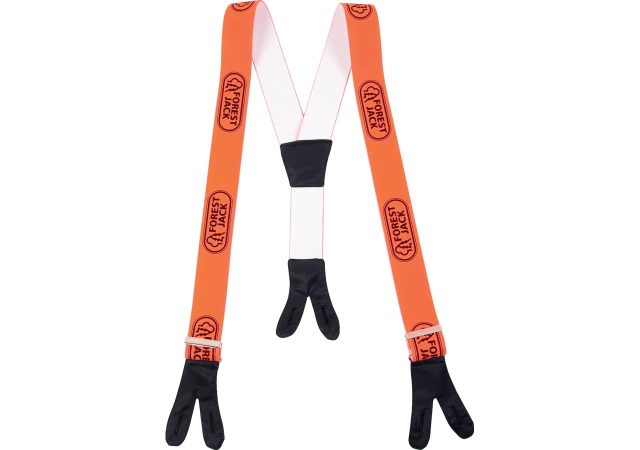 Hosenträger mit Schlaufen, L 110 cm, B 5 cm, Orange-Weiß GartenShop24