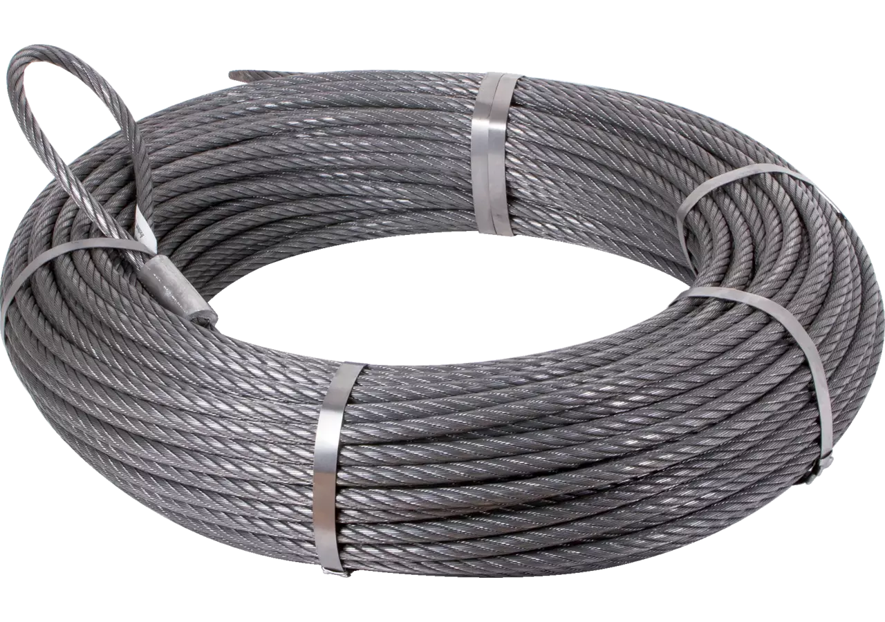 Forst-Seilwindenseil AD 12 mm, L 80 m, 6 x 26 WS-MH-V, MBK 15.300 kg GartenShop24