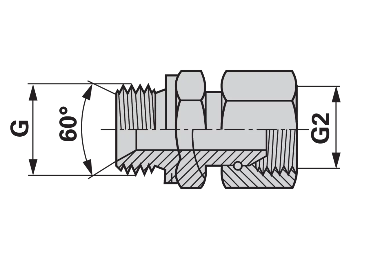 Gerader Einschraubstutzen BSP G 1/4 - G 3/8 GartenShop24 - Hochwertige Gartengeräte