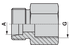 Gerade Aufschraubverschraubung GAS 15L M22 x 1,5 GartenShop24 - Hochwertige Gartengeräte