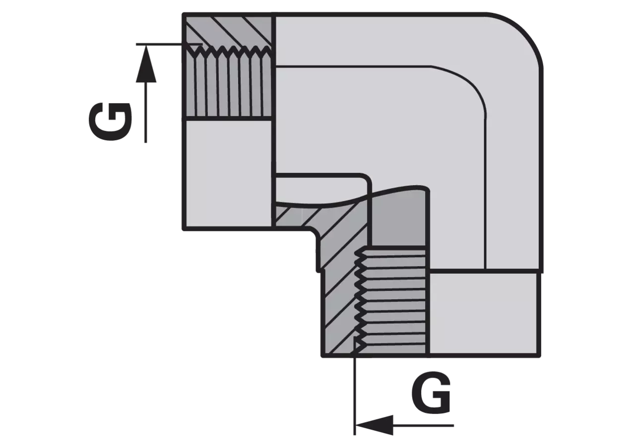 Verbindungsmuffe 90 BSP G 1/2 GartenShop24 - Hochwertige Gartengeräte