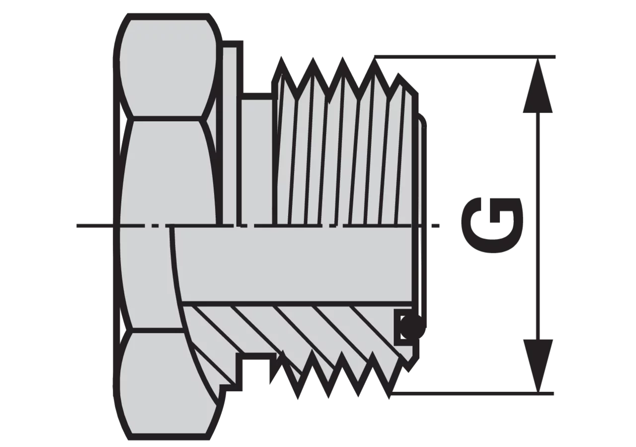 Verschlussschraube ORFS 11/16-16 GartenShop24 - Hochwertige Gartengeräte