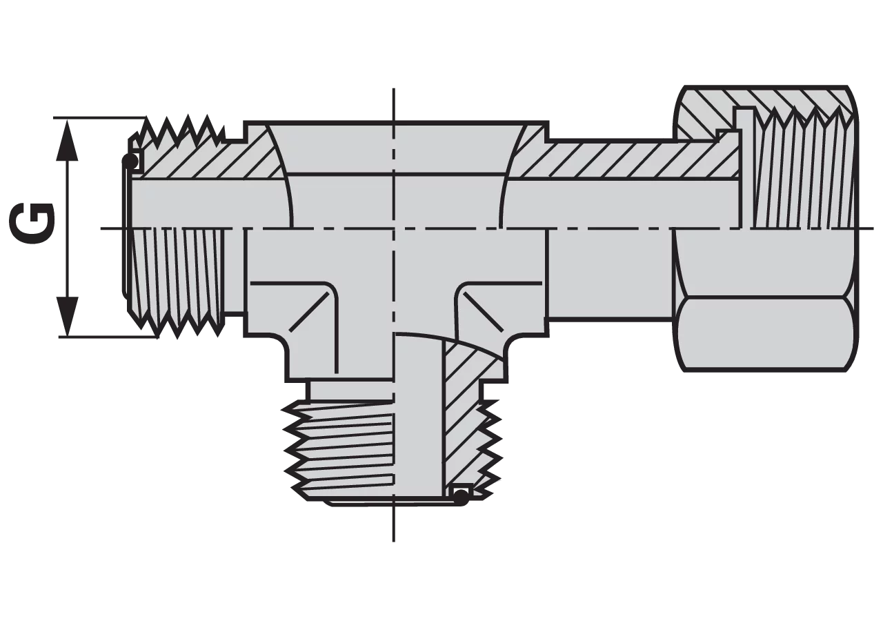 Einstellbare L-Verschraubung ORFS 1-14 GartenShop24 - Hochwertige Gartengeräte