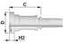 SAE Flansch SFS DN12 1/2 Dm 31,8 Standard Alfagomma