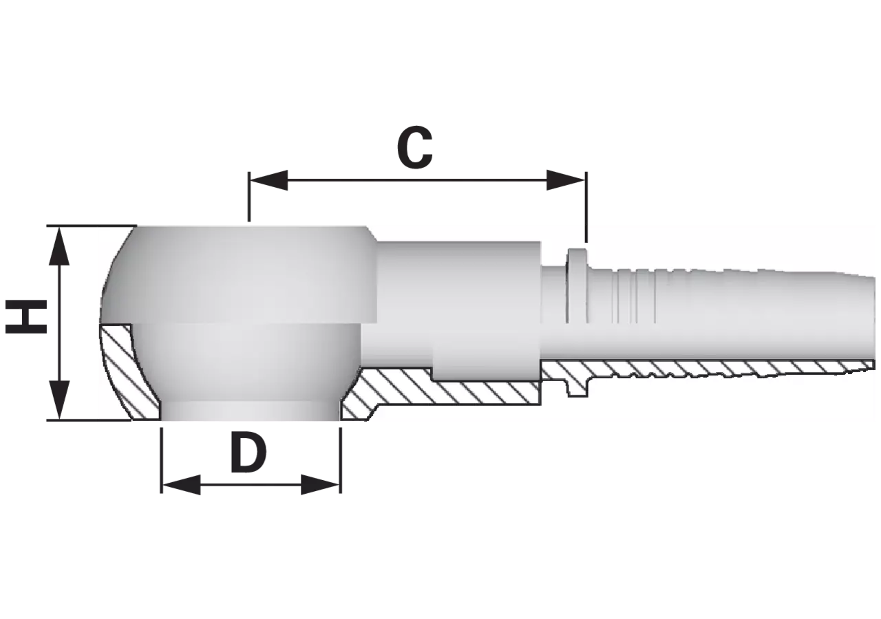 Ringanschluss RNB DN06 3/8 Standard Alfagomma